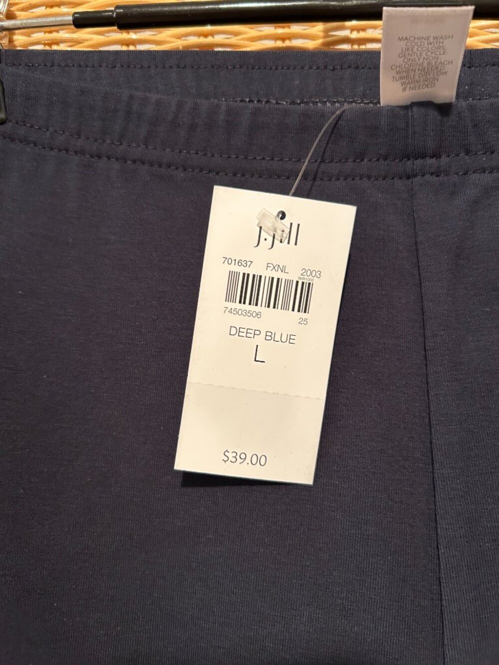 J.Jill Navy Leggings Large - Picture 2 of 4